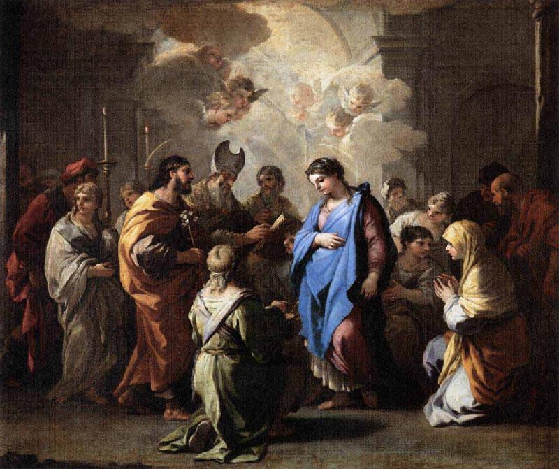 Luca Giordano Marriage of the Virgin oil painting picture